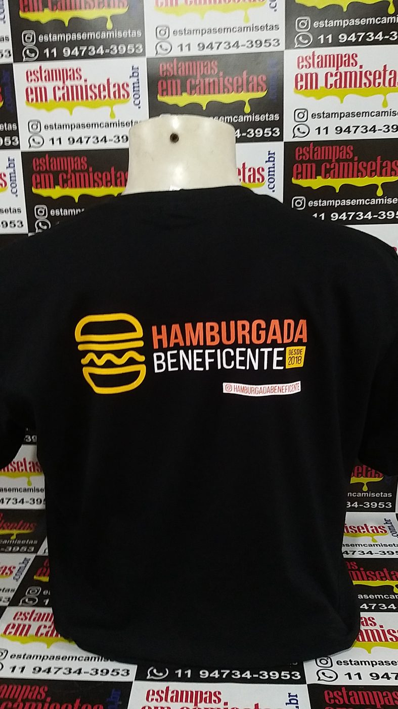 Camiseta personalizada produzida pela Estampas em Camisetas