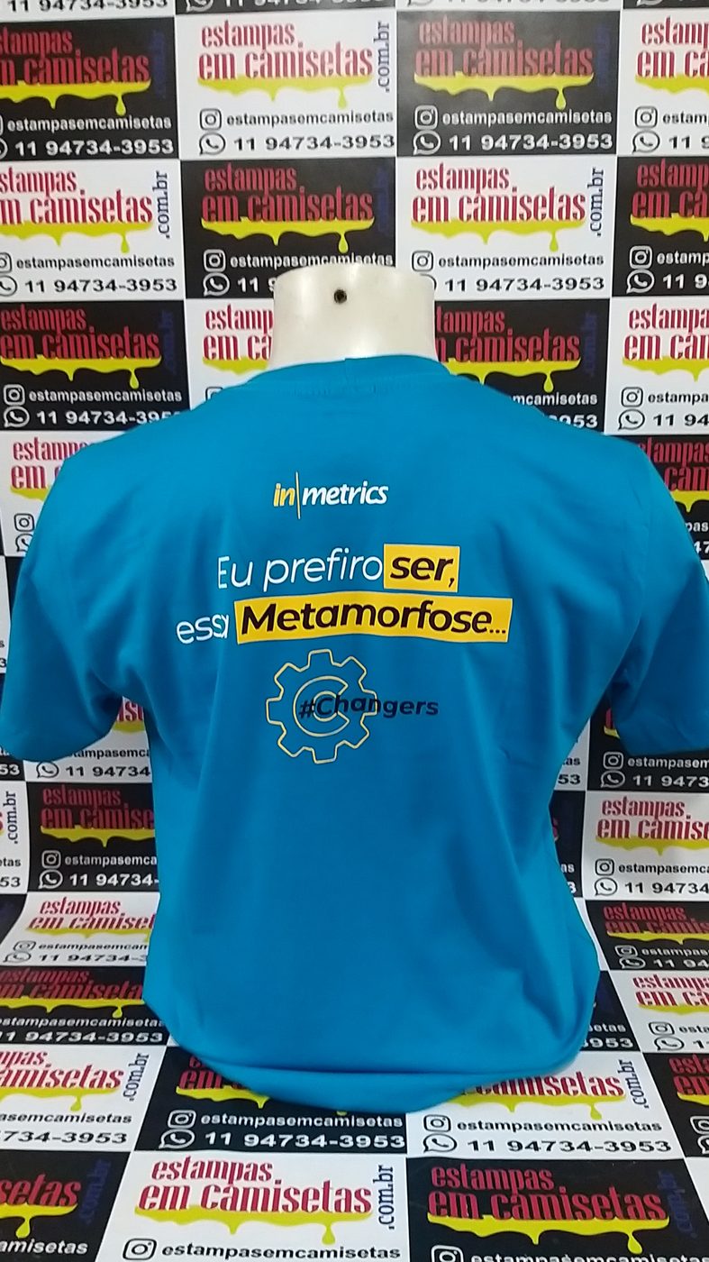 Camiseta personalizada produzida pela Estampas em Camisetas