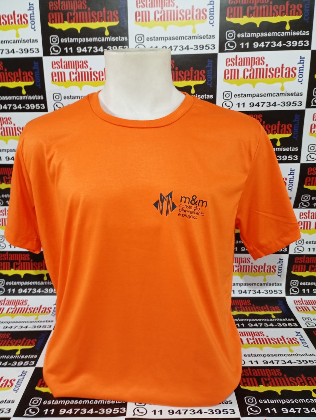 Camiseta personalizada produzida pela Estampas em Camisetas