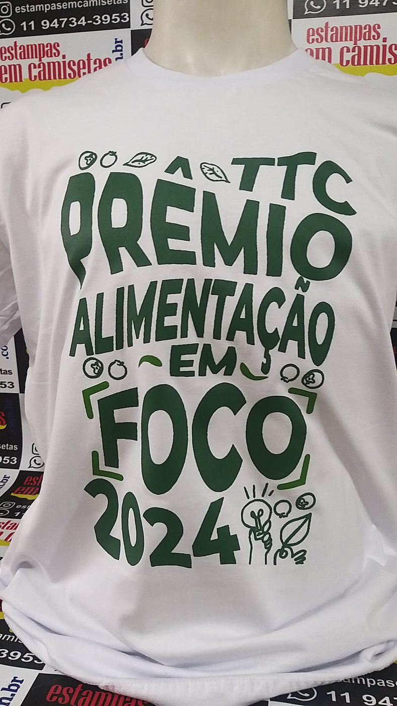 Camiseta personalizada produzida pela Estampas em Camisetas